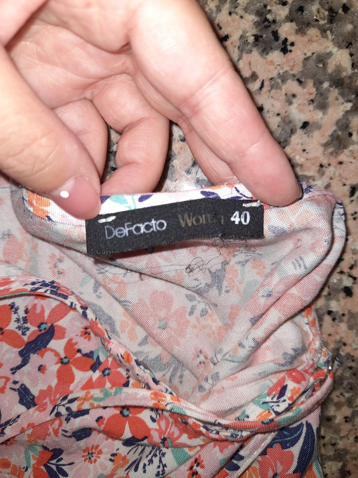 Bohem Çok Renkli Midi  Elbise - Görsel 4