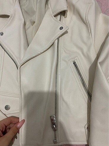 bershka deri ceket - Görsel 3