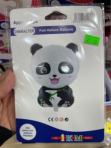 Panda folyo balon