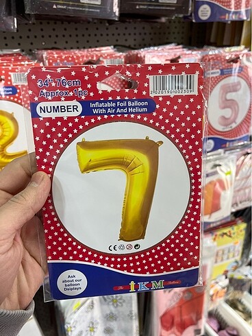  Beden 7 yaş folyo balon
