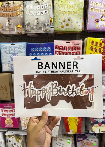 Kaligrafi Yazılı Doğum Günü Bannerı