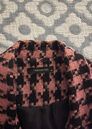 Trendyol & Milla Düğmeli Pembe Kadın Midi Blazer