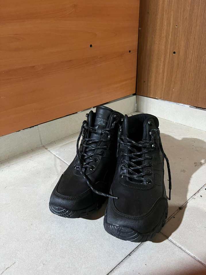 Siyah Bağcıklı Erkek Kauçuk Bot - Görsel 2