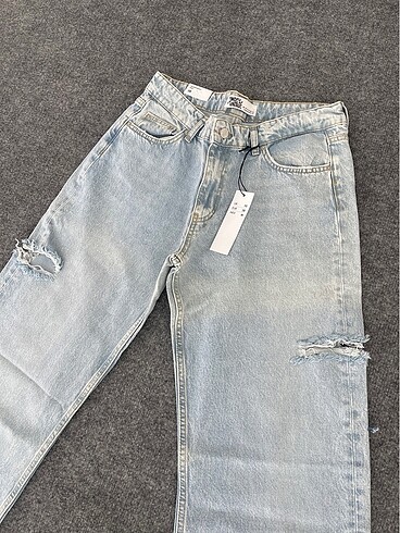 Zara BUZ MAVİ BAGGY JEAN