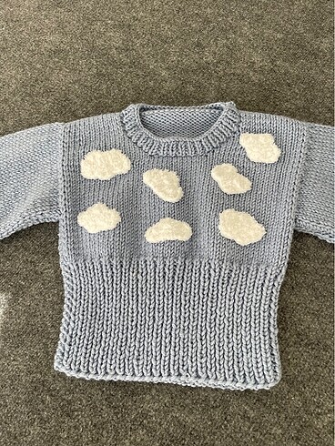 Zara BULUT ÖRMELİ ÖRME BLUZ