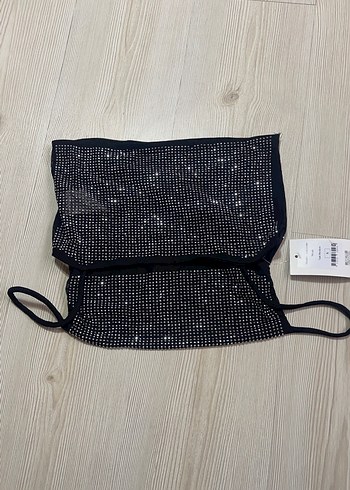 Siyah taşlı büstiyer - Görsel 2