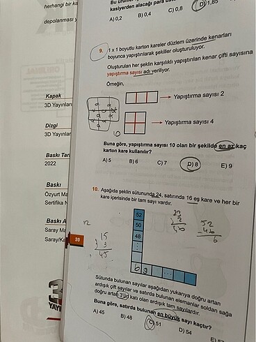 Beden 3D yayınları tyt matematik soru bankası