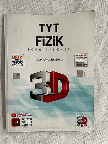 3D yayınları tyt fizik soru bankası
