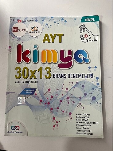 Orbital ayt kimya branş denemesi