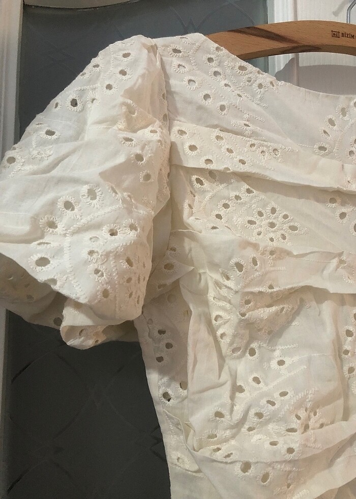 Krem elbise - Görsel 2