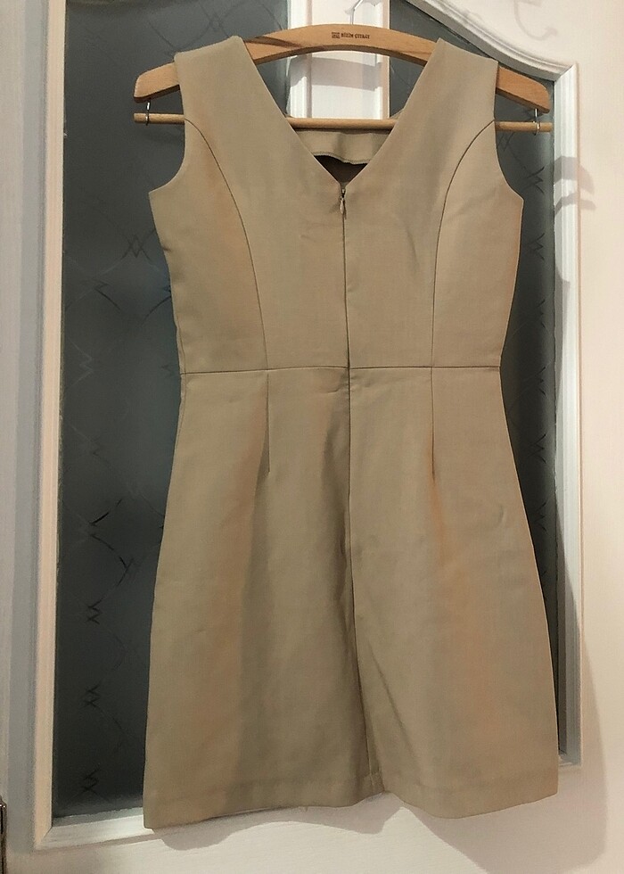 Süt kahve elbise - Görsel 3