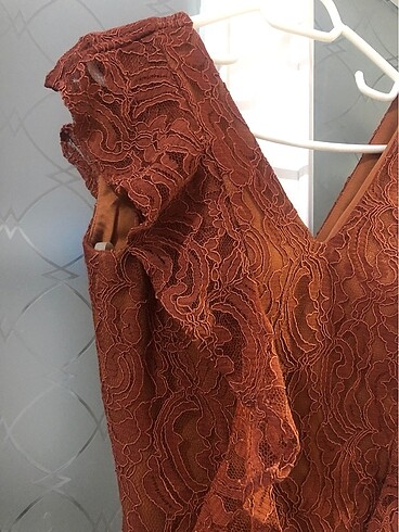 Dantel desenli elbise - Görsel 2