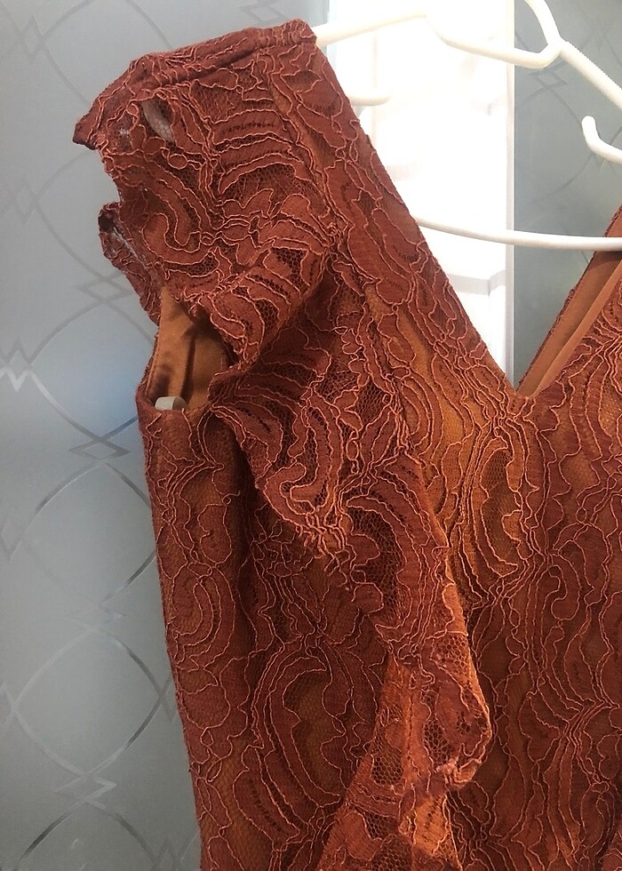 Dantel desenli elbise - Görsel 2