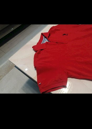 Kırmızı Erkek Polo Tişört Kısa Kollu - Görsel 2