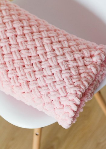 Puffy Renkli Örgü Çocuk Battaniyesi - Görsel 2