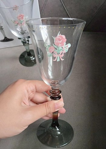 Lc Waikiki Home ICW HOME Gül Desenli Cam Kadehler Seti