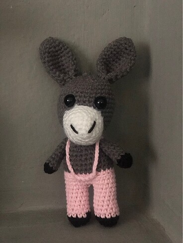 Amigurumi eşek anahtarlık