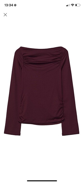 stradivarius bordo büzgülü bluz
