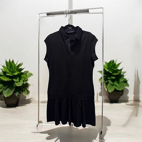 FRED PERRY siyah elbise