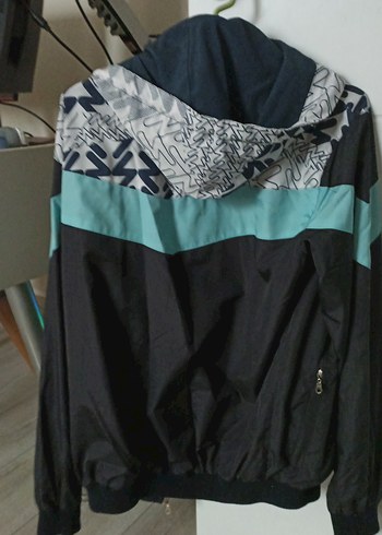 Erkek Mavi Spor Rüzgarlık Fermuarlı - Görsel 3