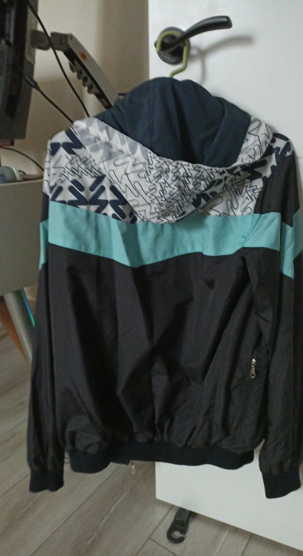 Erkek Mavi Spor Rüzgarlık Fermuarlı - Görsel 3