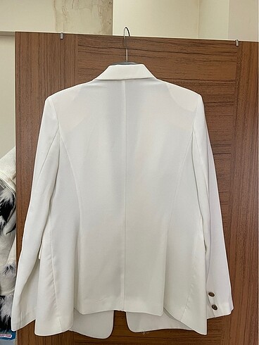 44 Beden beyaz Renk ekol blazer ceket