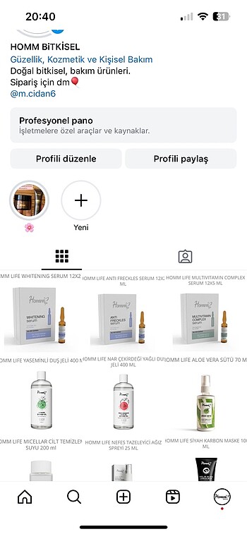 Birden fazla kaliteli bakım ürünler 