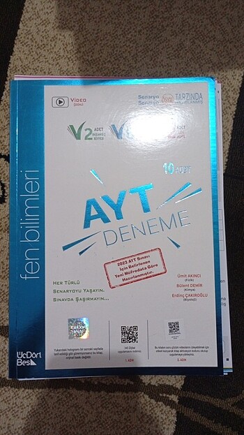 345 yayınları Ayt fen bilimleri 10lu deneme