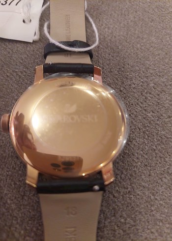 Swarowski Kemer Tokalı Siyah Kadın Kol Saati - Görsel 5