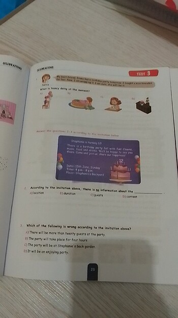 7.Sınıf İngilizce Yeni Nesil Test Kitabi