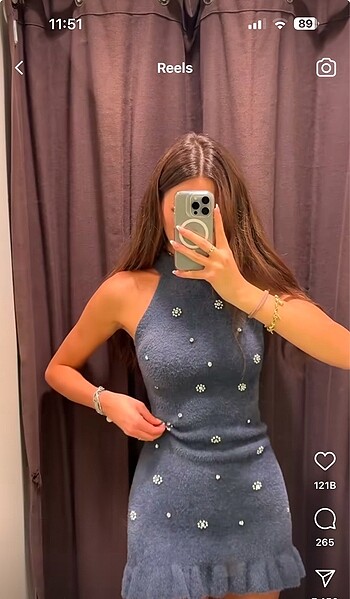 Zara Zara tüylü halter elbise