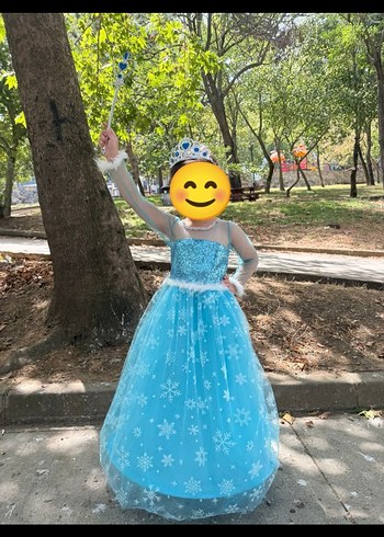 Çocuk Elsa Kıyafeti