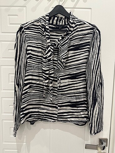 H&M marka kadın zebra desen bluz