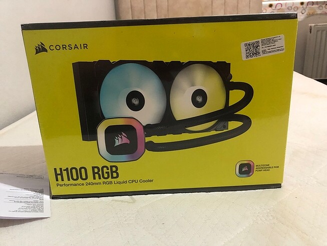 Corsair-cw 9060053 wwh100 rgb sıvı soğutucu