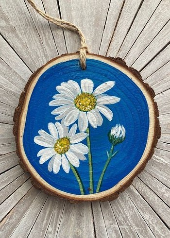 Ahşap dilimine boyama  mezuniyet hediyesi isteğe özel - Görsel 5