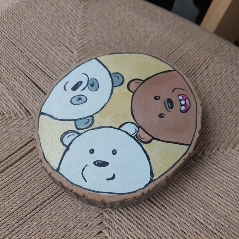 Ahşap dilimine boyama  mezuniyet hediyesi isteğe özel - Görsel 3