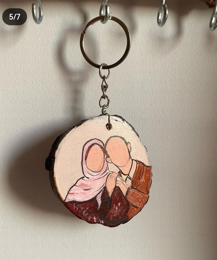 Ahşap dilimine boyama  mezuniyet hediyesi isteğe özel - Görsel 2