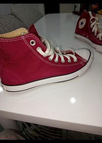 Bordo Yüksek Taban erkekSpor Ayakkabı - Görsel 2