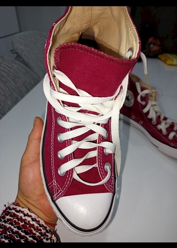 Bordo Yüksek Taban erkekSpor Ayakkabı - Görsel 4