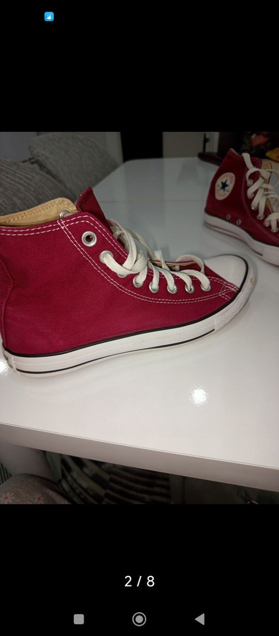 Bordo Yüksek Taban erkekSpor Ayakkabı - Görsel 2