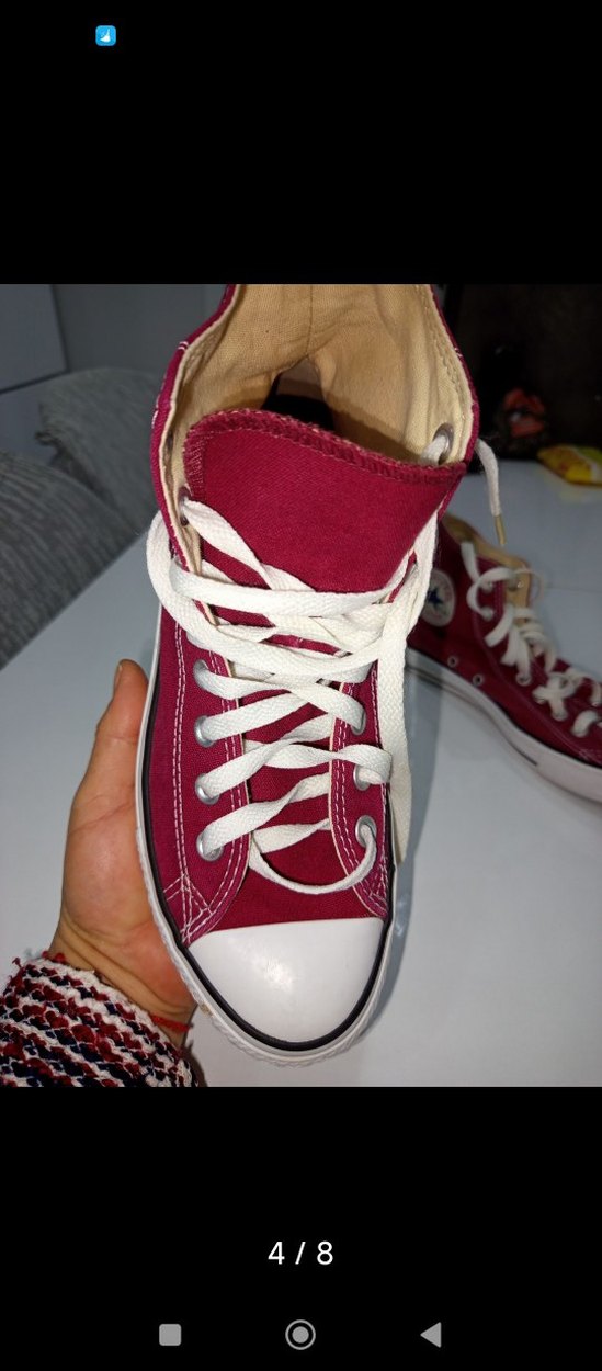 Bordo Yüksek Taban erkekSpor Ayakkabı - Görsel 4