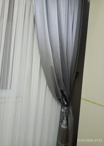 gri fon perde birkaç ay önce almıştım - Görsel 2