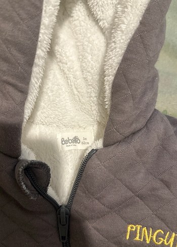 Fermuarlı Kahverengi Bebek Tulumu - Görsel 3