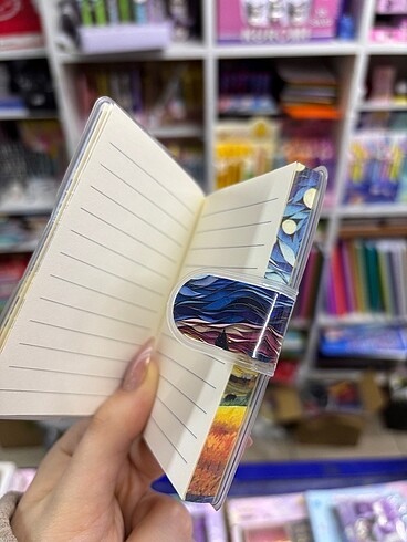 Beden Van gogh şeffaf kaplı mini ajanda
