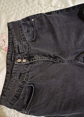 LC Waikiki kemerli siyah mom Jean