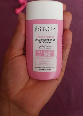 sıfır Sinoz Pink Touch Renk Düzeltici SPF50 Güneş Kremi