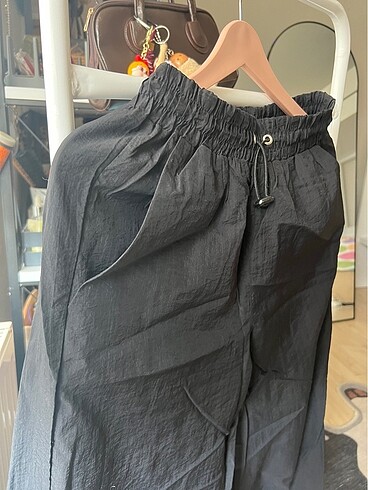 Diğer paraşüt kumaş paça lastikli bol pantolon