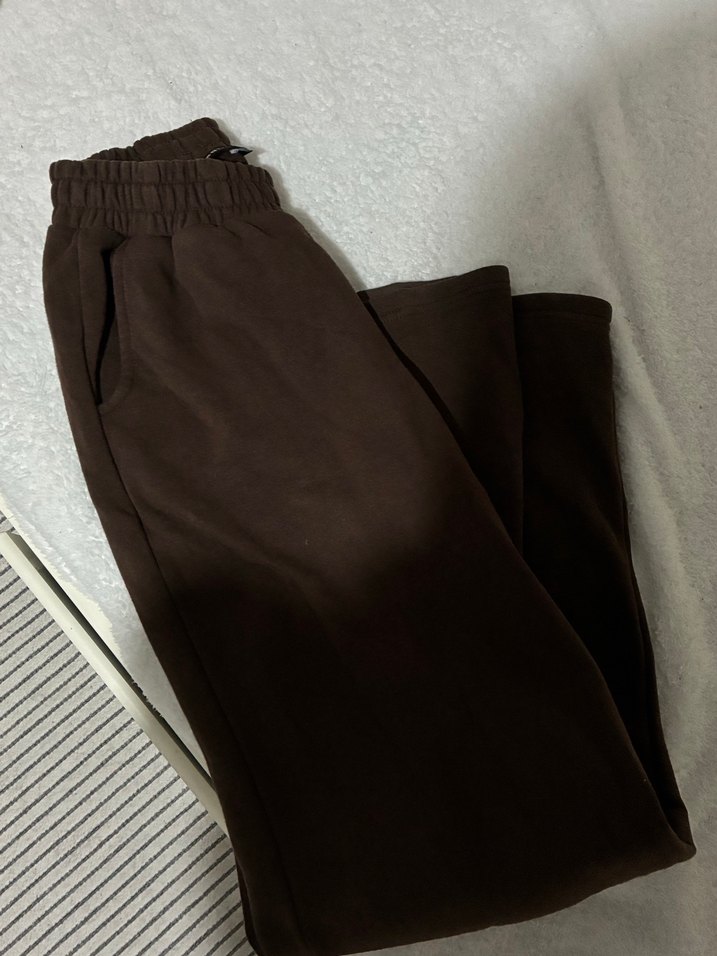 DeFacto Kahverengi Süet Eşofman - Görsel 3