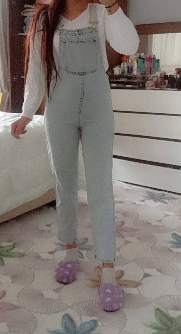 kadın kot tulum - Görsel 2