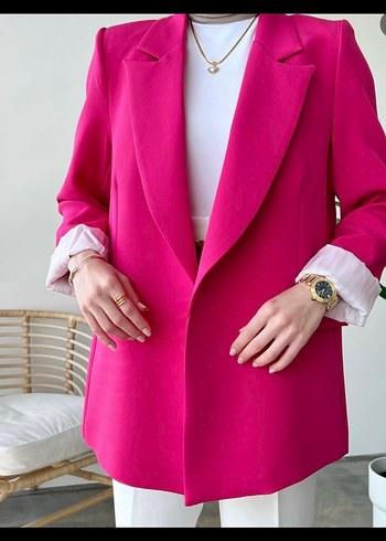 Diğer Pembe Mini Kadın Blazer Ceket